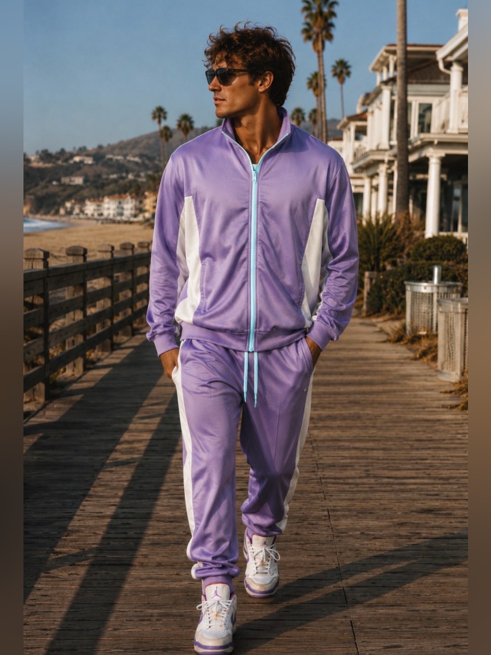 NWOT Spirit Jersey Sporty Retro Track Pants & Jacket Blank
